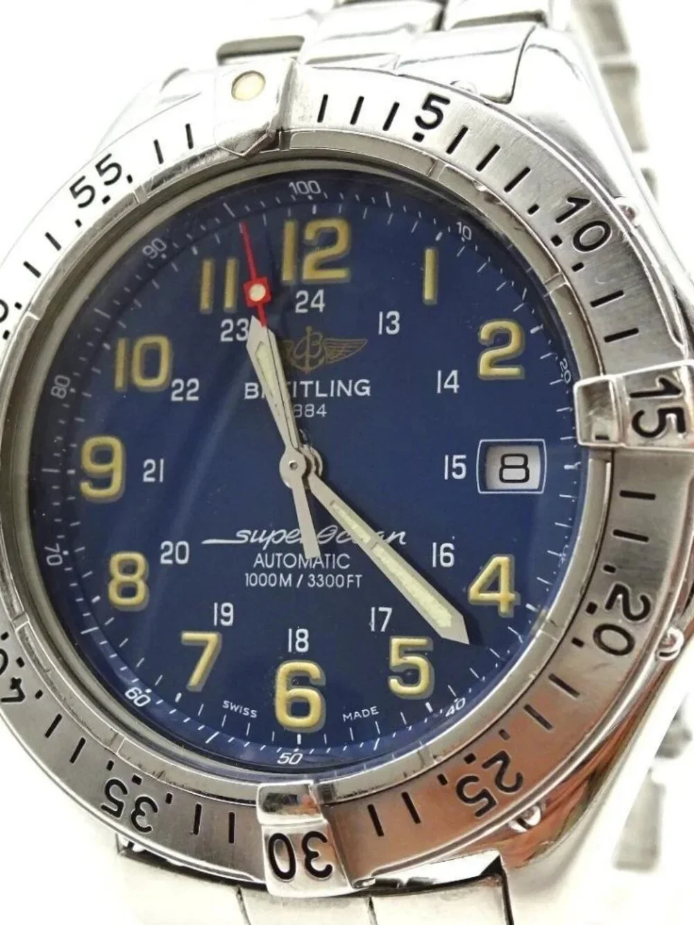 BREITLING Super Ocean A17040 Date Blue Dial Automatic Men's Watch_950318